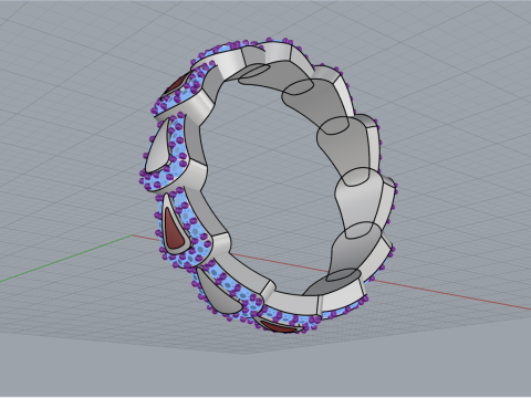 Wedding ring model 894 Modello di stampa 3D