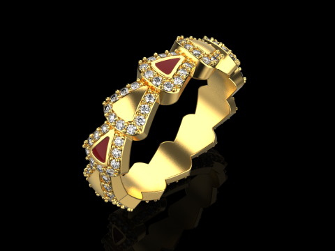 Wedding ring model 894 Modello di stampa 3D