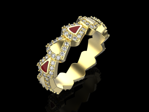 Wedding ring model 894 Modello di stampa 3D