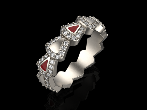 Wedding ring model 894 Modello di stampa 3D