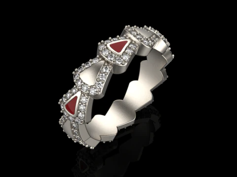 Wedding ring model 894 3D Print Model
