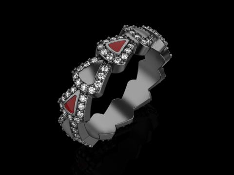 Wedding ring model 894 Modello di stampa 3D