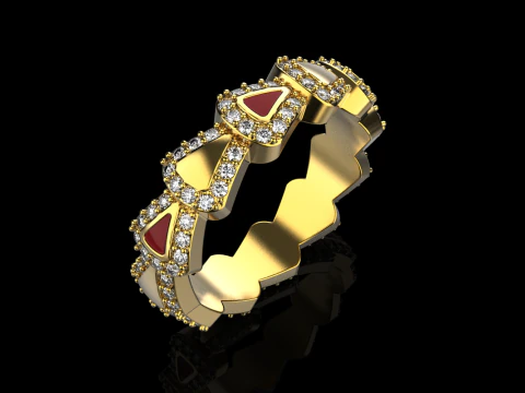 Wedding ring model 894 3D Print Model
