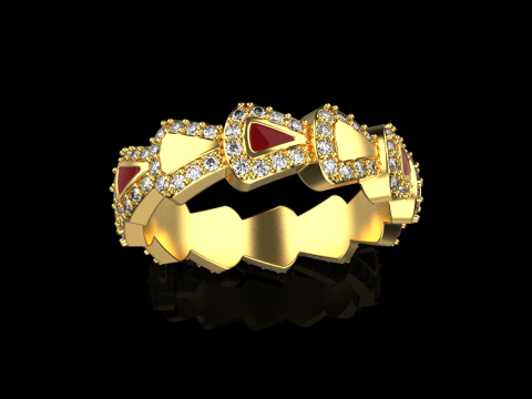 Wedding ring model 894 Modello di stampa 3D
