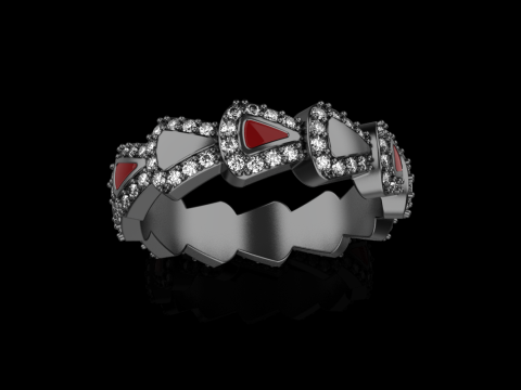 Wedding ring model 894 Modello di stampa 3D