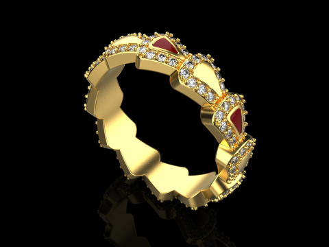 Wedding ring model 894 Modello di stampa 3D