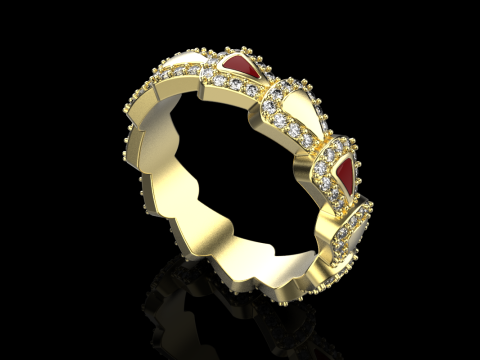 Wedding ring model 894 Modello di stampa 3D