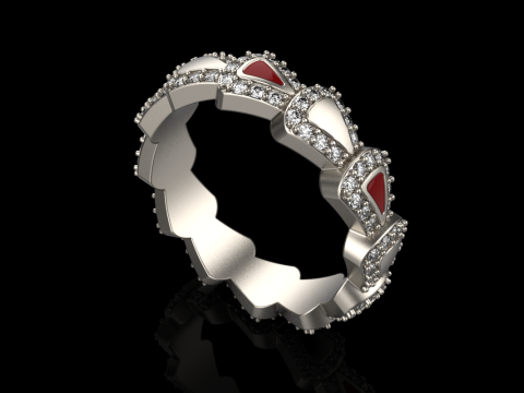 Wedding ring model 894 Modello di stampa 3D