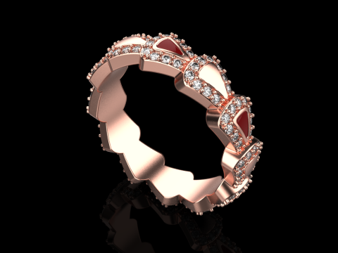 Wedding ring model 894 Modello di stampa 3D