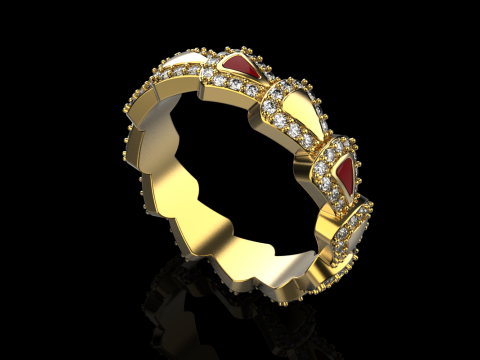 Wedding ring model 894 Modello di stampa 3D
