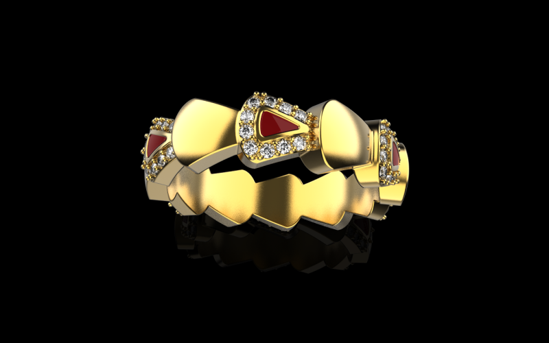 Whale tail ring model 893 3D प्रिंट मॉडल .c4d .max .obj .3ds .fbx .stl .blend