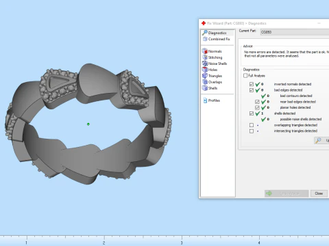 Whale tail ring model 893 3D Print Model
