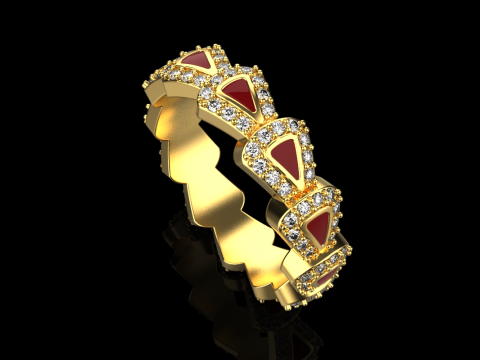 Wedding rings model 892 3D Принт Модель