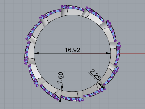 Wedding rings model 892 3D Принт Модель