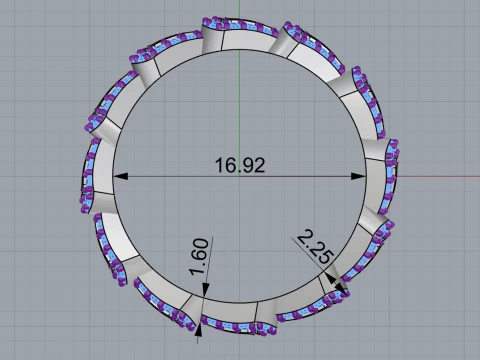 Wedding rings model 892 3D Print Model