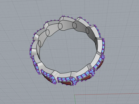 Wedding rings model 892 3D Print Model