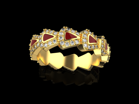 Wedding rings model 892 3D Принт Модель