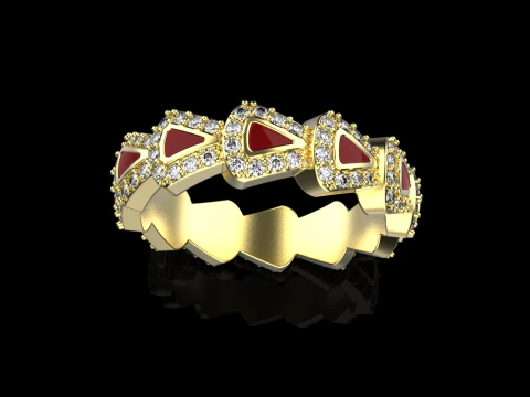 Wedding rings model 892 3D Print Model