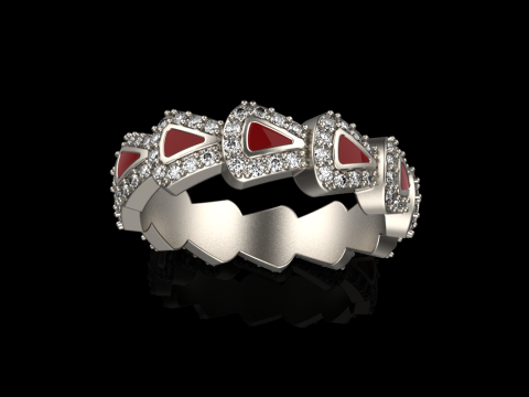 Wedding rings model 892 3D Принт Модель
