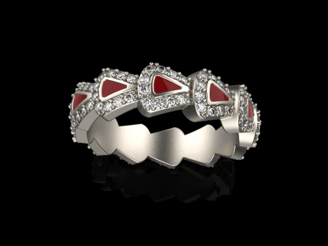 Wedding rings model 892 3D Print Model