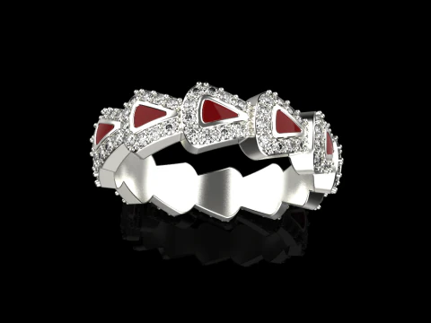 Wedding rings model 892 3D Print Model