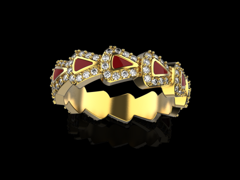 Wedding rings model 892 3D Принт Модель
