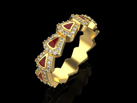 Wedding rings model 892 3D Принт Модель