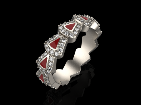 Wedding rings model 892 3D Принт Модель