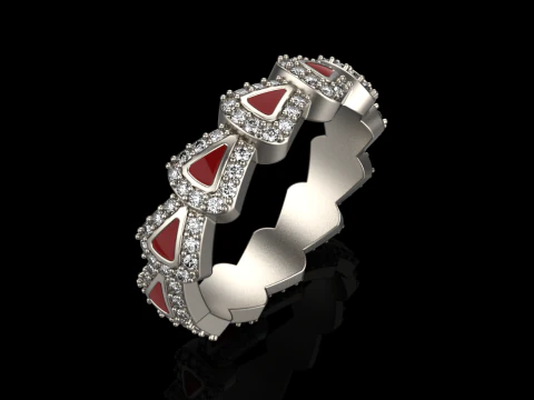 Wedding rings model 892 3D Print Model
