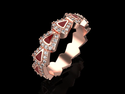 Wedding rings model 892 3D Print Model