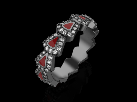 Wedding rings model 892 3D Принт Модель
