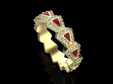 Wedding rings model 892 3D Принт Модель