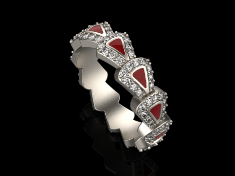 Wedding rings model 892 3D Принт Модель