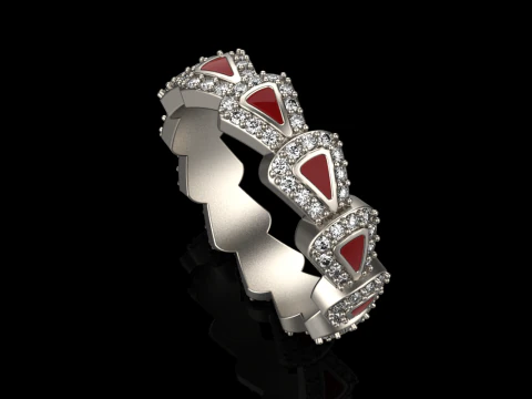 Wedding rings model 892 3D Print Model