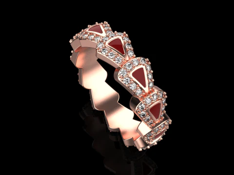 Wedding rings model 892 3D Print Model