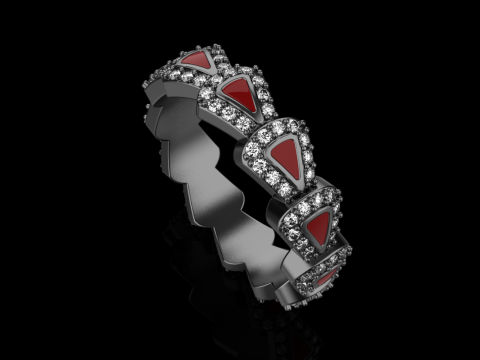 Wedding rings model 892 3D Принт Модель