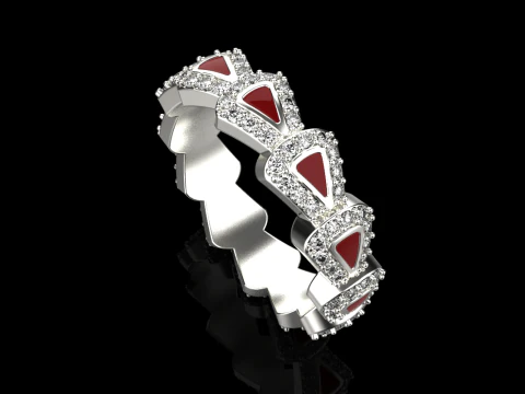 Wedding rings model 892 3D Print Model