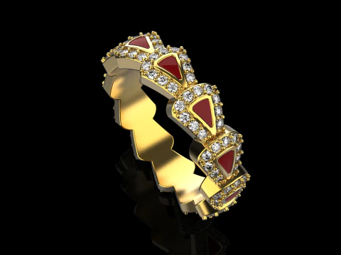 Wedding rings model 892 3D Print Model