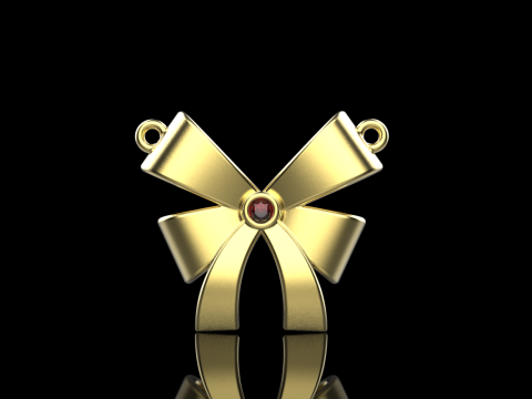 Bow necklace model 891 3D printmodel