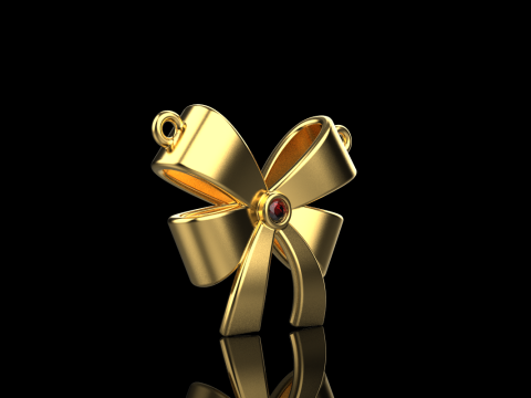 Bow necklace model 891 3D Druckmodell