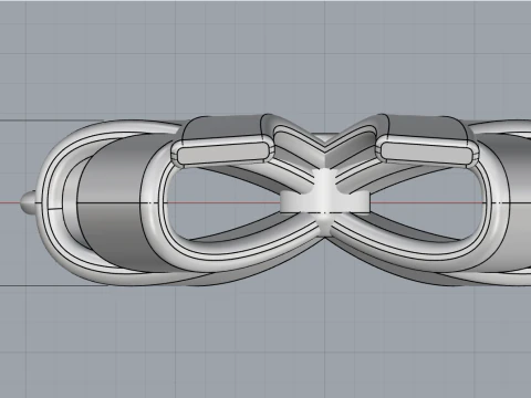 Bow necklace model 891 3D Print Model