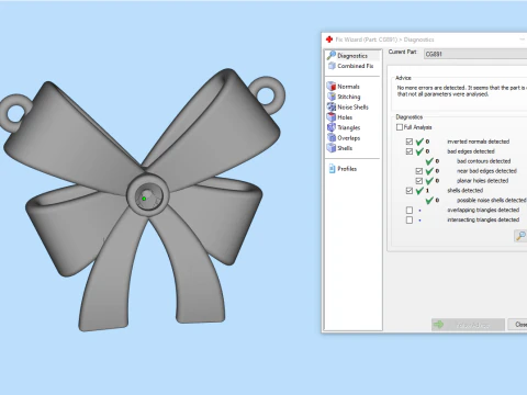 Bow necklace model 891 3D Print Model