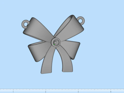 Bow necklace model 891 3D Print Model