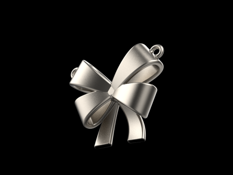 Bow necklace model 891 3D Druckmodell