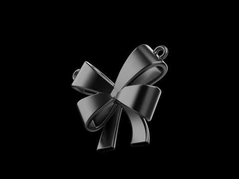 Bow necklace model 891 3D Druckmodell