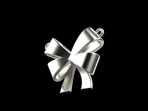 Bow necklace model 891 3D Druckmodell