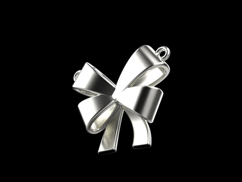 Bow necklace model 891 3D Print Model