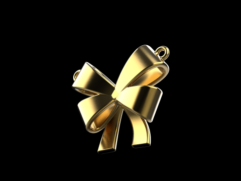 Bow necklace model 891 3D Druckmodell