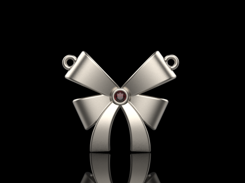 Bow necklace model 891 3D Druckmodell