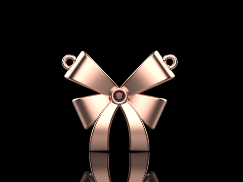 Bow necklace model 891 3D Druckmodell